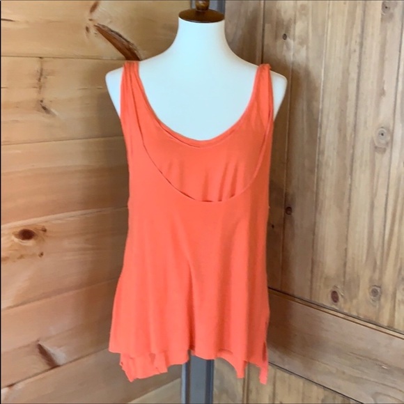 Free People Tops - We the Free Karmen orange layered racerback tank M